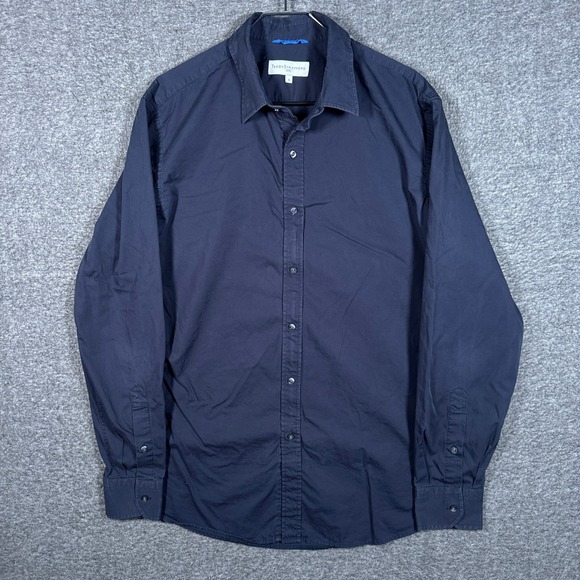 Teddy Stratford Other - Teddy Stratford Shirt Mens 5 XL Black Long Sleeve Button Zip Fit Cotton